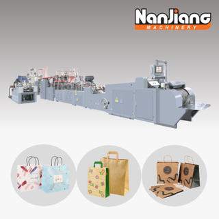 WFD-450 Máquina automática para bolsas de papel con asa y alimentación de hojas